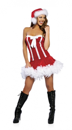 Sweet Candy Santa Christmas Costume