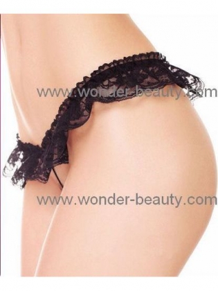 Dark Purple Low-Rise Pearl Panty