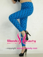 Blue Chanel High Waisted Classic Leggings