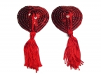 Red Tassel Heart Pasties