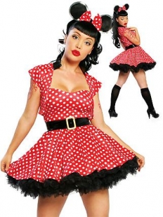 Burlesque Pin-Up Mouse Halloween Costume