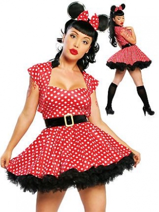 Burlesque Pin-Up Mouse Halloween Costume