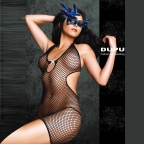 Black Industrial Mesh Body Stocking