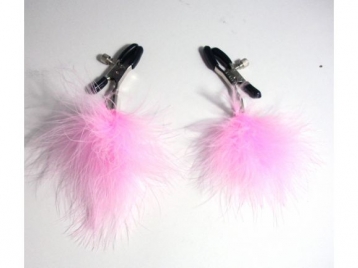 Sex & Mischief Pink Feather Nipple Clamp