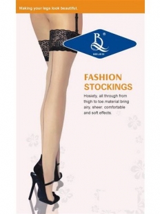 Lace Seamed Thigh Highs