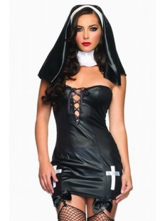 Black White Saintly Sinner Costume