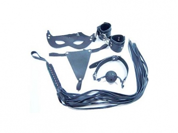 Black Leather S & M Intro Kit