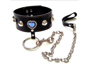 Black Leather Collar