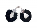 Black Furry Hand Cuffs