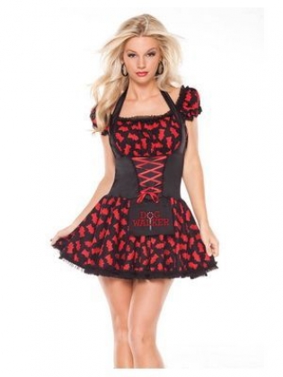 Black And Red Dog Walker Costume
