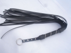 Black Braided Nylon Bull Whip