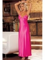 Rose Long Satin Sleep Gown