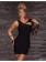 Black One Lace Shoulder Clubwear