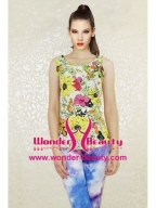 Colourful Sexy Flower Top With Yarn