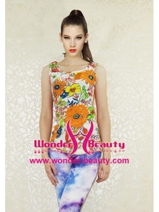 Colourful Sexy Flower Top With Yarn