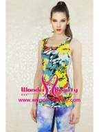 Colourful Sexy Flower Top With Yarn