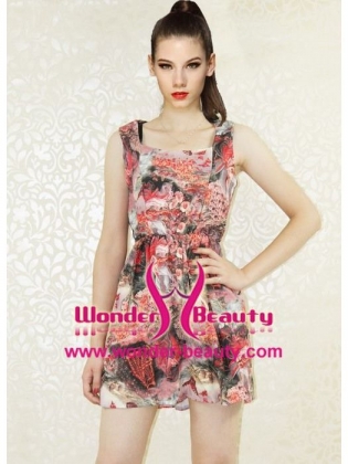 Colourful Dream Heart-shaped Backless Sexy Dress
