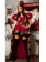 Red Leopard Puff Sleeve Costume