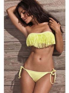 Light Yellow Dolly Tassels Swimwear