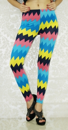 Candy Color Diamond Seamless Leggings