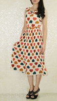 Lovely Colourful Heart Long Dress