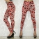Red Irregular Figure Leggings