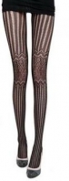Black Sexy Stripes Pantyhose