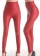 Red High -Waisted Trousers Leggings