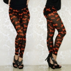 Lovely Red Butterfly Seamless Leggings