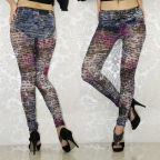 Lavender Alphabet Fashion Slimming Leggings