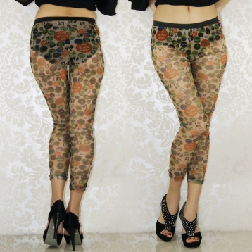 Green Romance Perspective Sexy Leggings