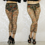 Green Romance Perspective Sexy Leggings