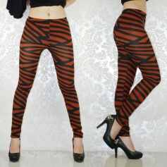 Elegant Coffee Leopard Winter Leggings