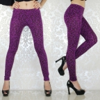 Purple Leopard Leggings