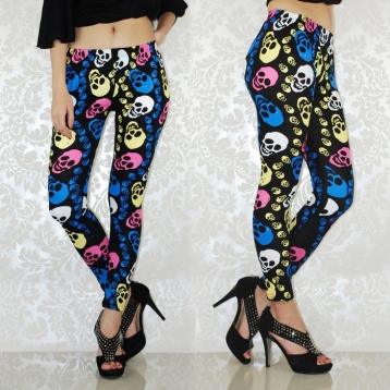 Colour Skeleton Fashion Leggings