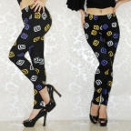 Multicolor Square Shape Fashion Leggings