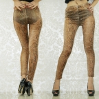 Golden High Waisted Cheetah Leggings