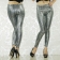 Silvery Soft Foil Metallic Leggings