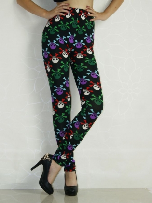 Deep Color Pirate Fashion Leggings