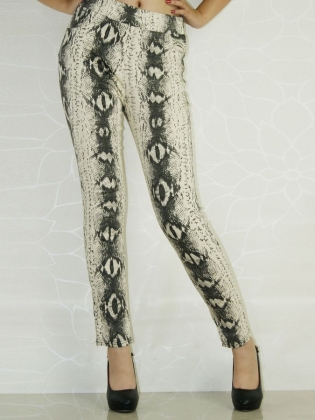 Ink And Wash Printed Winter Leggings