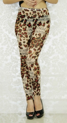 Red Leopard Grain Seamless Leggings