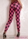 Rose And Black Checks Leggings