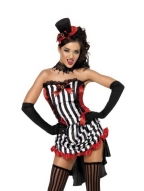 Stripe Vamp Womens Costume