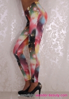 Hot Pink Spiral Galaxy Leggings