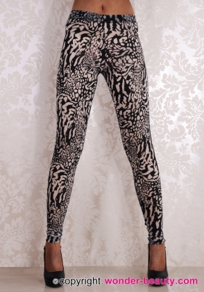 Dark Flower Petal Leggings