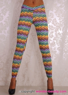 Gorgeous Colordul Ripple Leggings