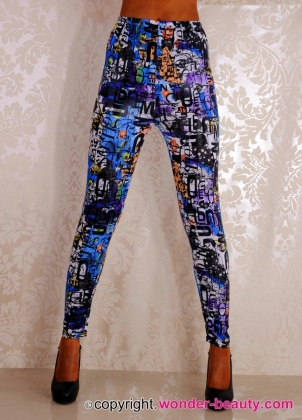 Alphabetical Clorful Sexy Leggings