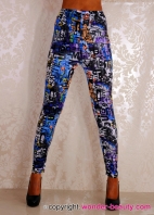 Alphabetical Clorful Sexy Leggings