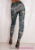 Cyan Peacock Feathers Leggings