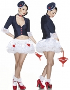 Crop Top Dress Queen of Hearts Costumes